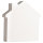 MDF- Symbol Haus, weiss, 11cm, Stärke 2cm