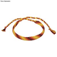 Baumwoll- Garn Stitch&Knot, 5 Farben je 10m, SB-Btl 50m, orange