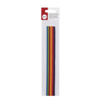 Wachs-Zierstreifen Regenbogen, 2 mm, 23 cm, SB-Btl. 14 Stück