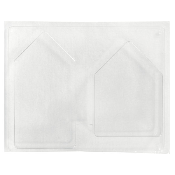 Giessform: Huser, 2 Huser 13,5-16,5cm, Tiefe 3cm
