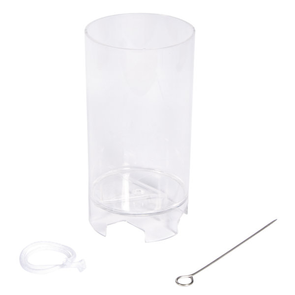 Kerzengiessform, zylindrisch, flach, SB-Btl. 1 Stück, 10,5 cm hoch, 6 cm ø