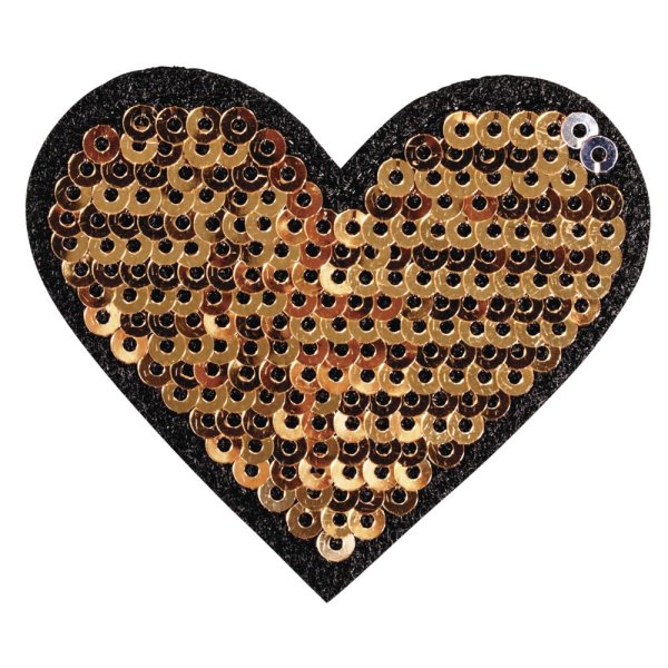 Patch Heart, 5x4,5cm, zum Aufbgeln, SB-Btl. 1Stck
