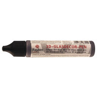 3-D Glasdecor-Pen, Flasche 30ml, anthrazit