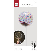 Bubble Ballon, 24 ± 2cm ø, transparent,...
