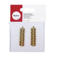Wachs-Myrtenzweig, 5,5cm, SB-Btl 2Stück, gold