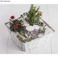 Mini-Gardening Set- Dreams, 9-teilig, weiss, Karton